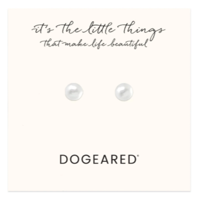 Dogeared Earring - Gold Dipped Pearl Studs