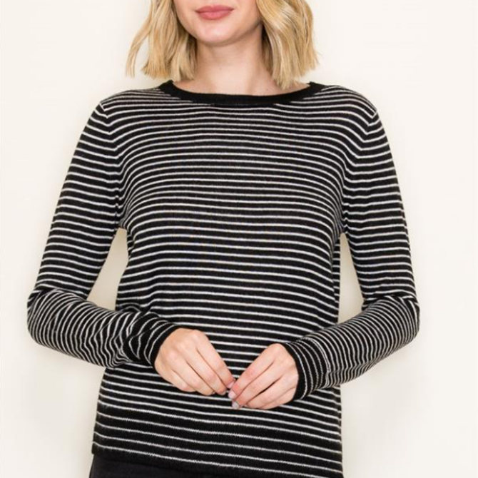 Staccato Sweater - Mini Stripe
