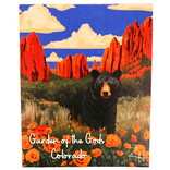 ZEN HILLS PRINT-BEAR/ROCKS/FLOWERS GOG CO