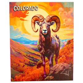 ZEN HILLS Print - Bighorn/Mountain Valley/Sun Colorado ZEN HILLS Print - Bighorn/Mountain Valley/Sun Colorado