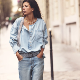 FREE PEOPLE Pullover - Denim Dreaming