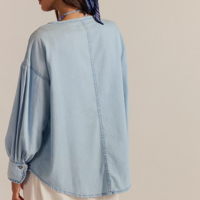 FREE PEOPLE Pullover - Denim Dreaming
