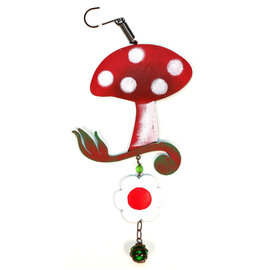 Sunset Vista Bouncy - Mushroom Red/White