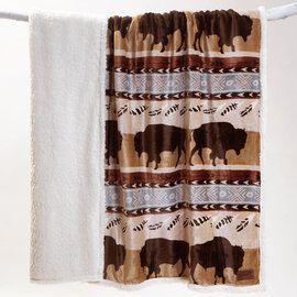 CARSTEN'S INC. Throw - Wrangler Buffalo