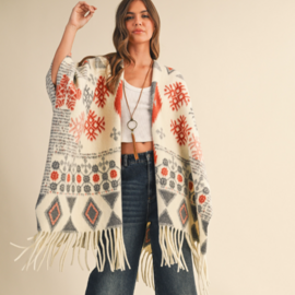 Klesis Shawl - Oversize Fringe Cape