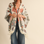 Klesis Shawl - Oversize Fringe Cape Klesis Shawl - Oversize Fringe Cape