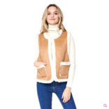 Fashion City Vest - Sherpa/Suede