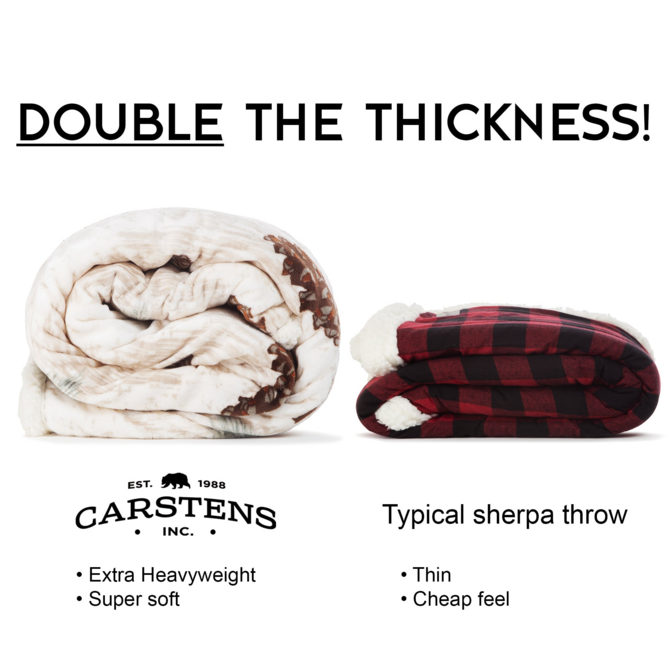 CARSTEN'S INC. Throw - Pinecones
