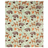 CARSTEN'S INC. Throw - Woodland Fox/Deer/Bear