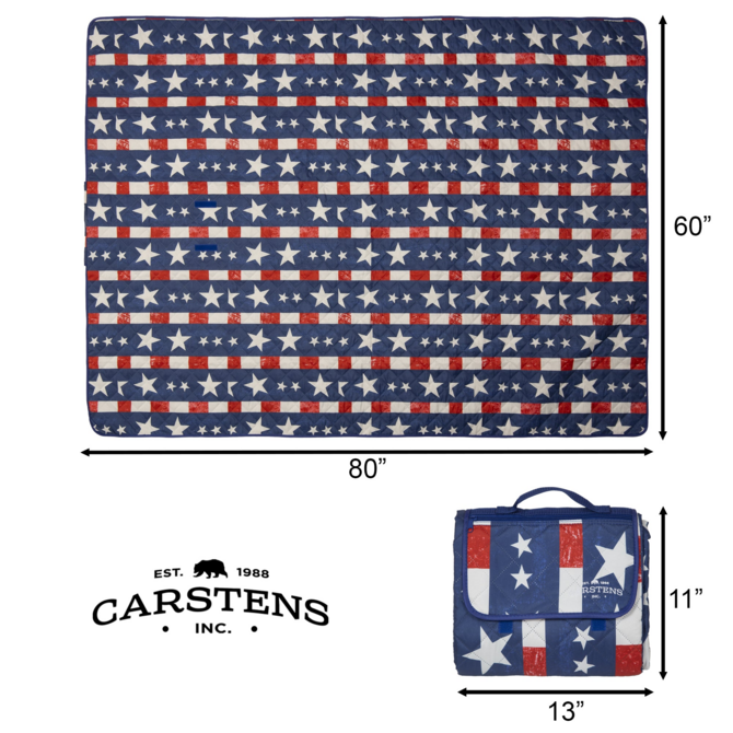 CARSTEN'S INC. Picnic Blanket - American Plaid