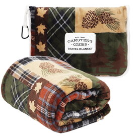 CARSTEN'S INC. Travel Blanket - Tree Plaid