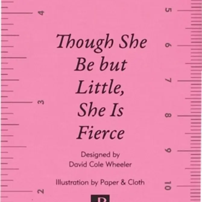 PETER PAUPER PRESS Bookmark - Though She Be Little Beaded