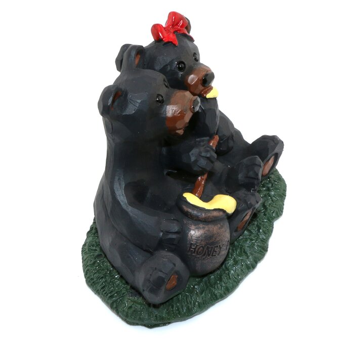 SLIFKA SALES COMPANY Bear Couple Eating Honey 4.5X5