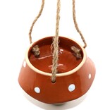 EVERGREEN ENTERPRISES Planter - Hanging Mushroom Orange