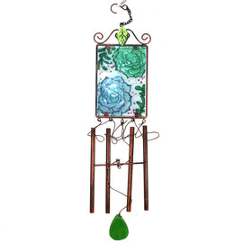 EVERGREEN ENTERPRISES Chime - Succulents Square EVERGREEN ENTERPRISES Chime - Succulents Square