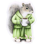 ABUNDANCE ILLUSTRATION Sticker - Coffee Squirrel ABUNDANCE ILLUSTRATION Sticker - Coffee Squirrel