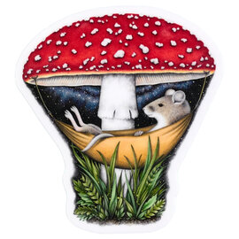 ABUNDANCE ILLUSTRATION Sticker - Mouse Mushroom