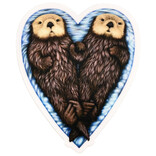ABUNDANCE ILLUSTRATION Sticker - Otter Heart
