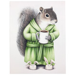 ABUNDANCE ILLUSTRATION Card - Coffee Squirrel