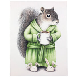 ABUNDANCE ILLUSTRATION Card - Coffee Squirrel