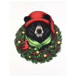 ABUNDANCE ILLUSTRATION Card - Wreath Bear