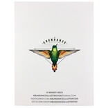 ABUNDANCE ILLUSTRATION Card - Sledding Mouse