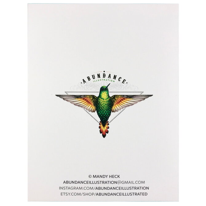 ABUNDANCE ILLUSTRATION Card - Sledding Mouse