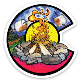 Blue Dog Vision Sticker - Campfire Blue Dog Vision Sticker - Campfire