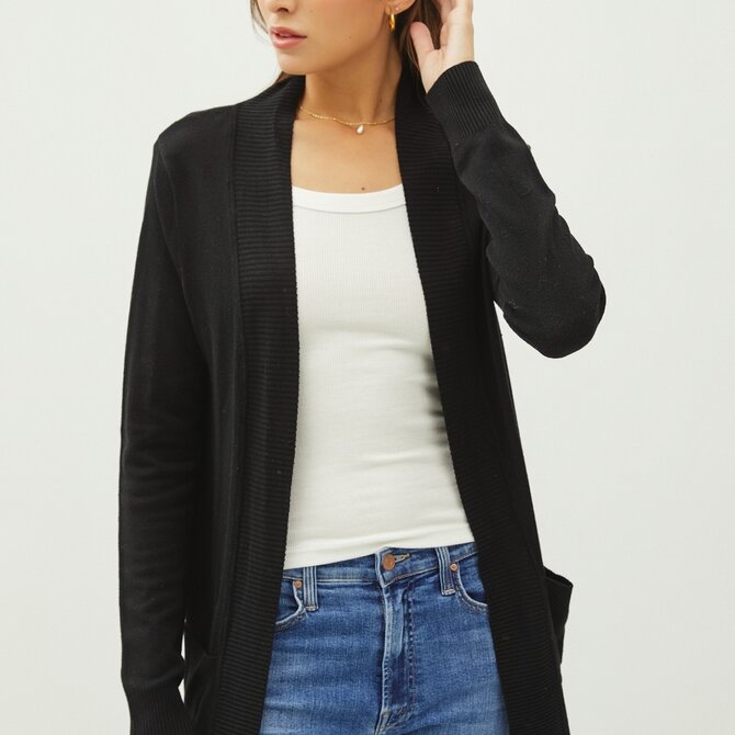 BE COOL Cardi - Open Front Knit