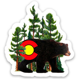 Blue Dog Vision Mini Sticker - Bear Blue Dog Vision Mini Sticker - Bear