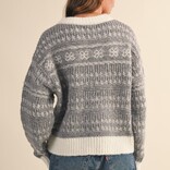 Klesis Sweater - Pattern Knit Contrast