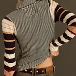 FREE PEOPLE Top - Avery Zip Up Long Sleeve