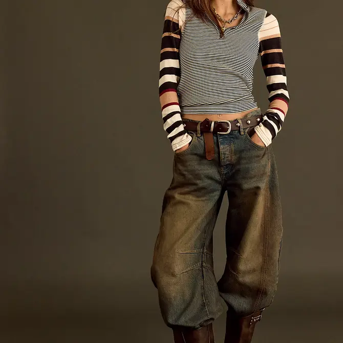 FREE PEOPLE Top - Avery Zip Up Long Sleeve