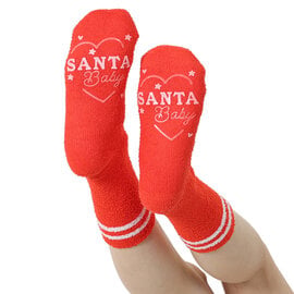 Living Royal SOCKS-FUZZY SANTA BABY