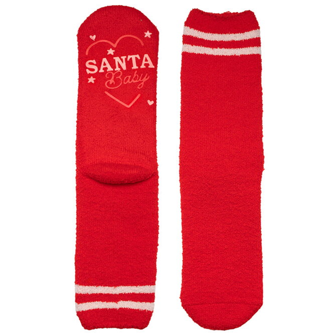 Living Royal SOCKS-FUZZY SANTA BABY