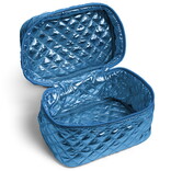 Living Royal Travel Case - Navy Cosmetic Puffer