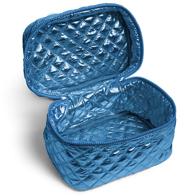 Living Royal Travel Case - Navy Cosmetic Puffer