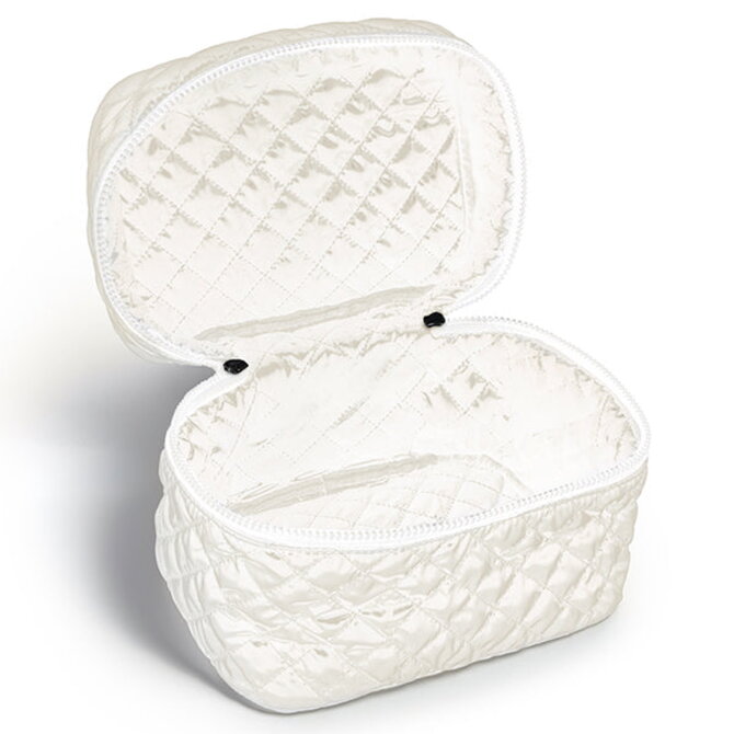 Living Royal Travel Case - Pearl Cosmetic Puffer