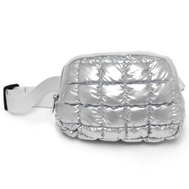 Living Royal BELT BAG-SILVER PUFFER