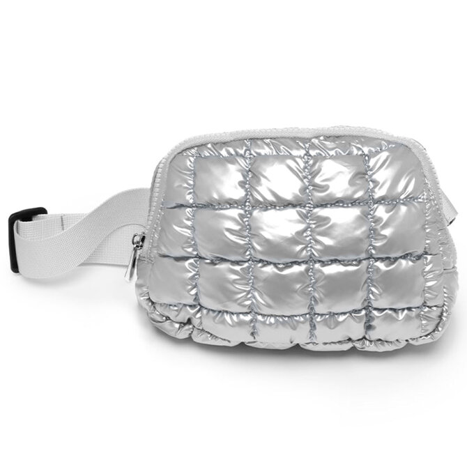Living Royal BELT BAG-SILVER PUFFER