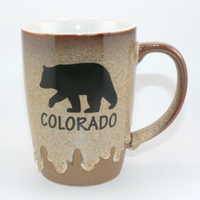 Monterey Mug - Bear Drip Glaze Colorado Assorted