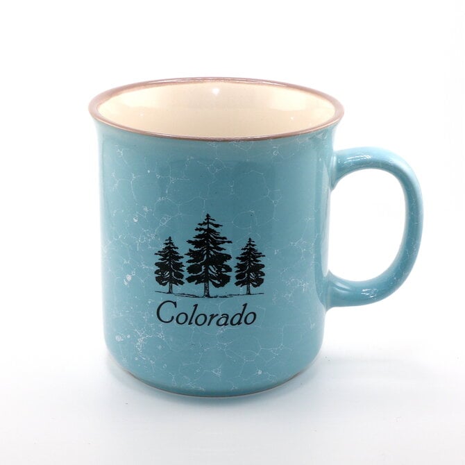 Lipman Gifts Mug - Trees Colorado 22oz Assorted