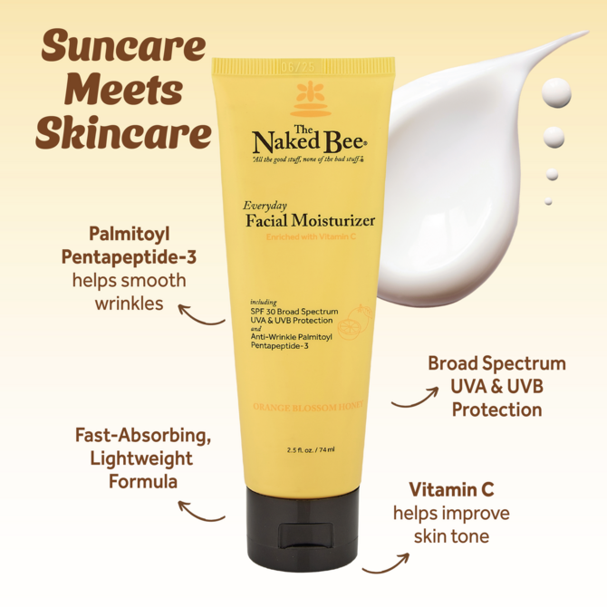 Naked Bee Lotion - Daily Facial SPF30 Vitamin C 2.25oz