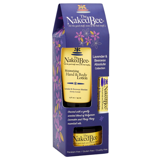 Naked Bee Gift Set - Lavender/Beeswax