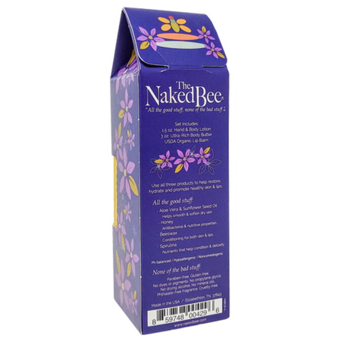Naked Bee Gift Set - Lavender/Beeswax