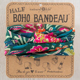 Natural Life Half Boho - Green Lined Floral