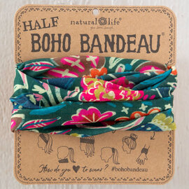 Natural Life Half Boho - Green Lined Floral