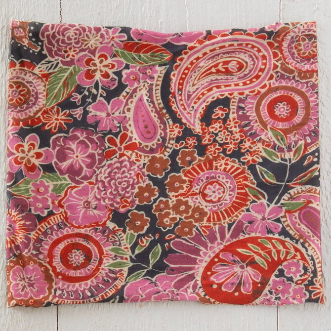 Natural Life Half Boho - Black Sketched Paisley