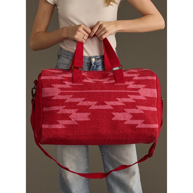 Panache Apparel Co. DUFFEL-WOVEN AZTEC