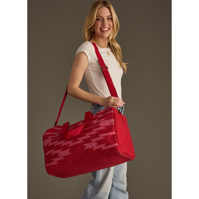 Panache Apparel Co. Duffel Bag - Woven Aztec